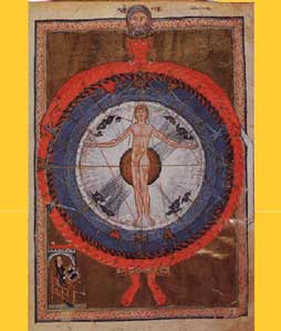 Vision des  kosmischen Menschen - Hildegard von Bingen